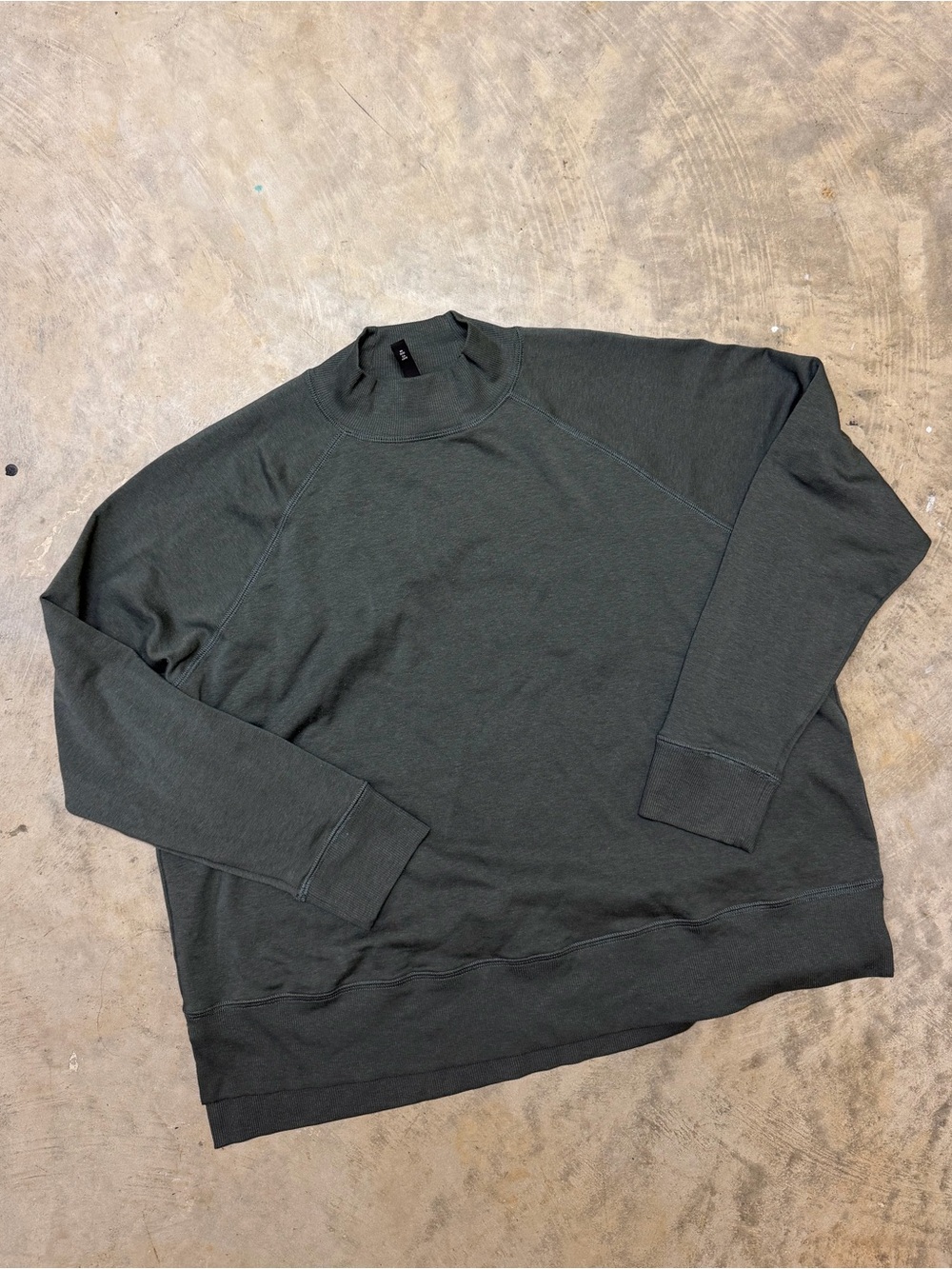 Eileen Fisher Olive Green Funnel Neck Sweater